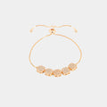 Gold-Tone Square Crystal Bracelet
