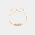 Gold-Tone Bar Crystal Bracelet
