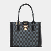 Black Checkered Handbag