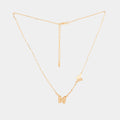 Gold-Tone Butterfly Necklace