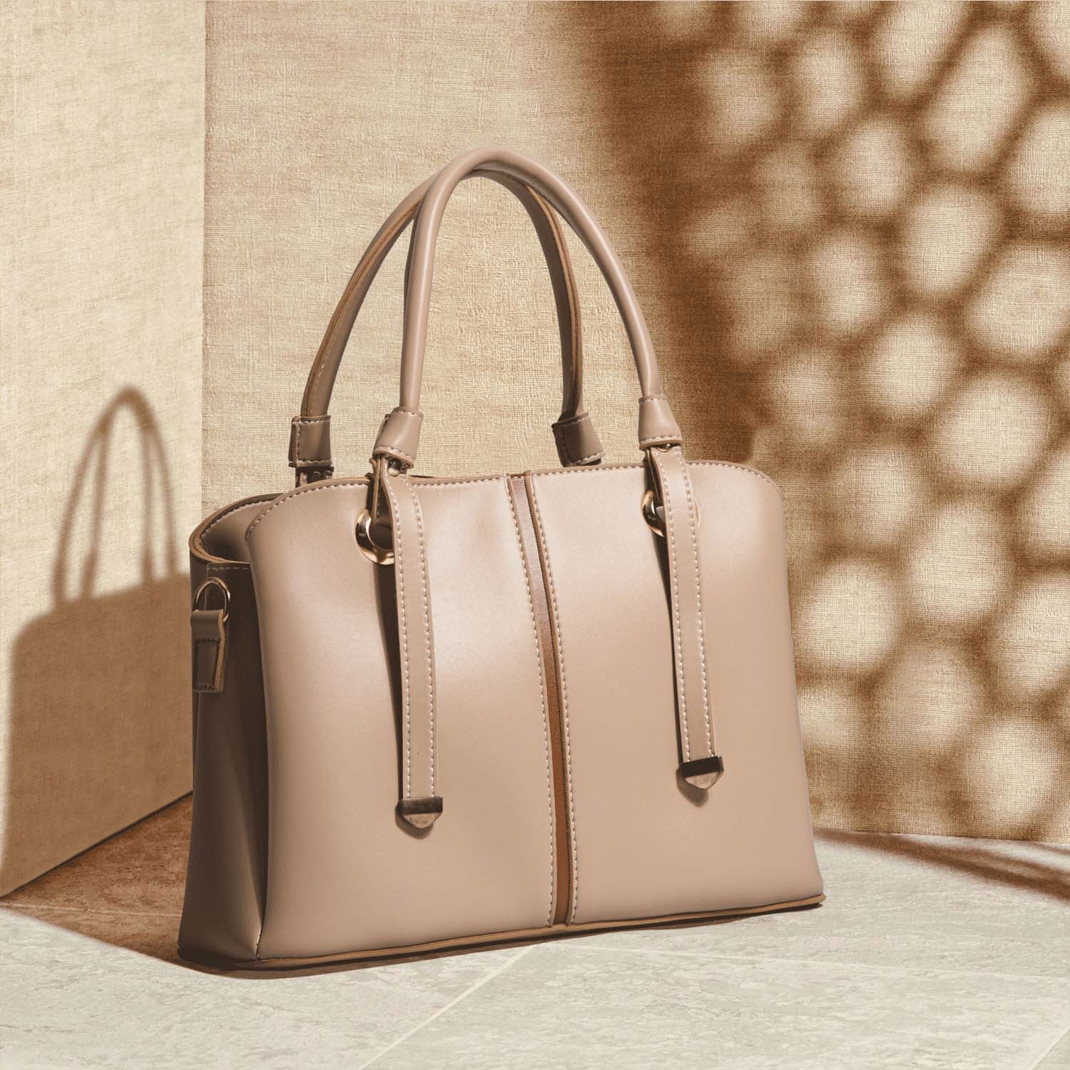 Beige Classic Handbag
