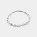 Pear-Shaped Crystal Bracelet